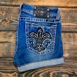 Miss Me Jean Shorts Fleur Pocket 30